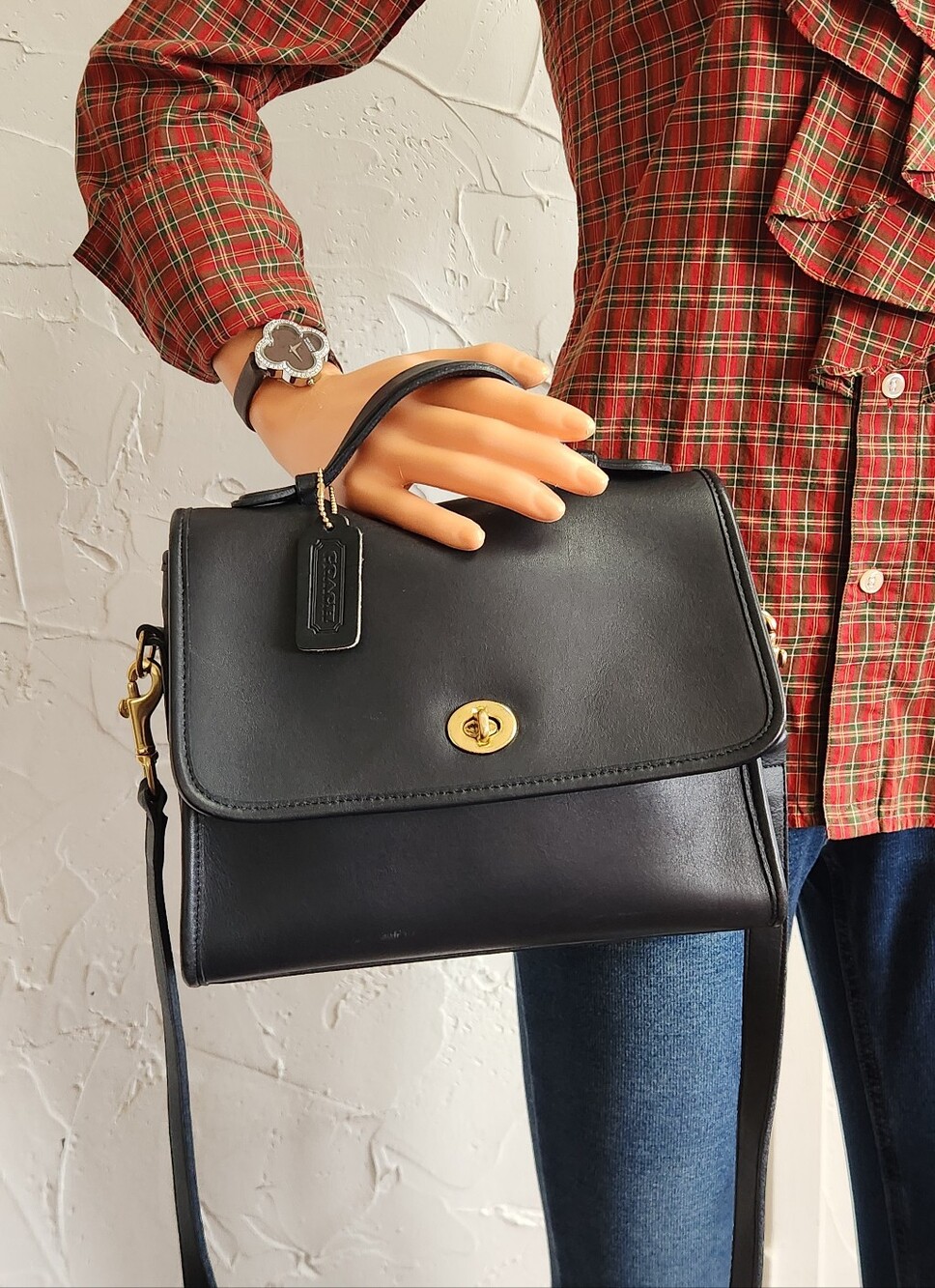 Coach Court Bag, Navy Blue No. 9870, Archival Vintage, Pre-1994 - Picture 14 of 15